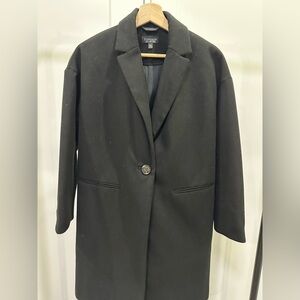 Topshop Black Pea Coat